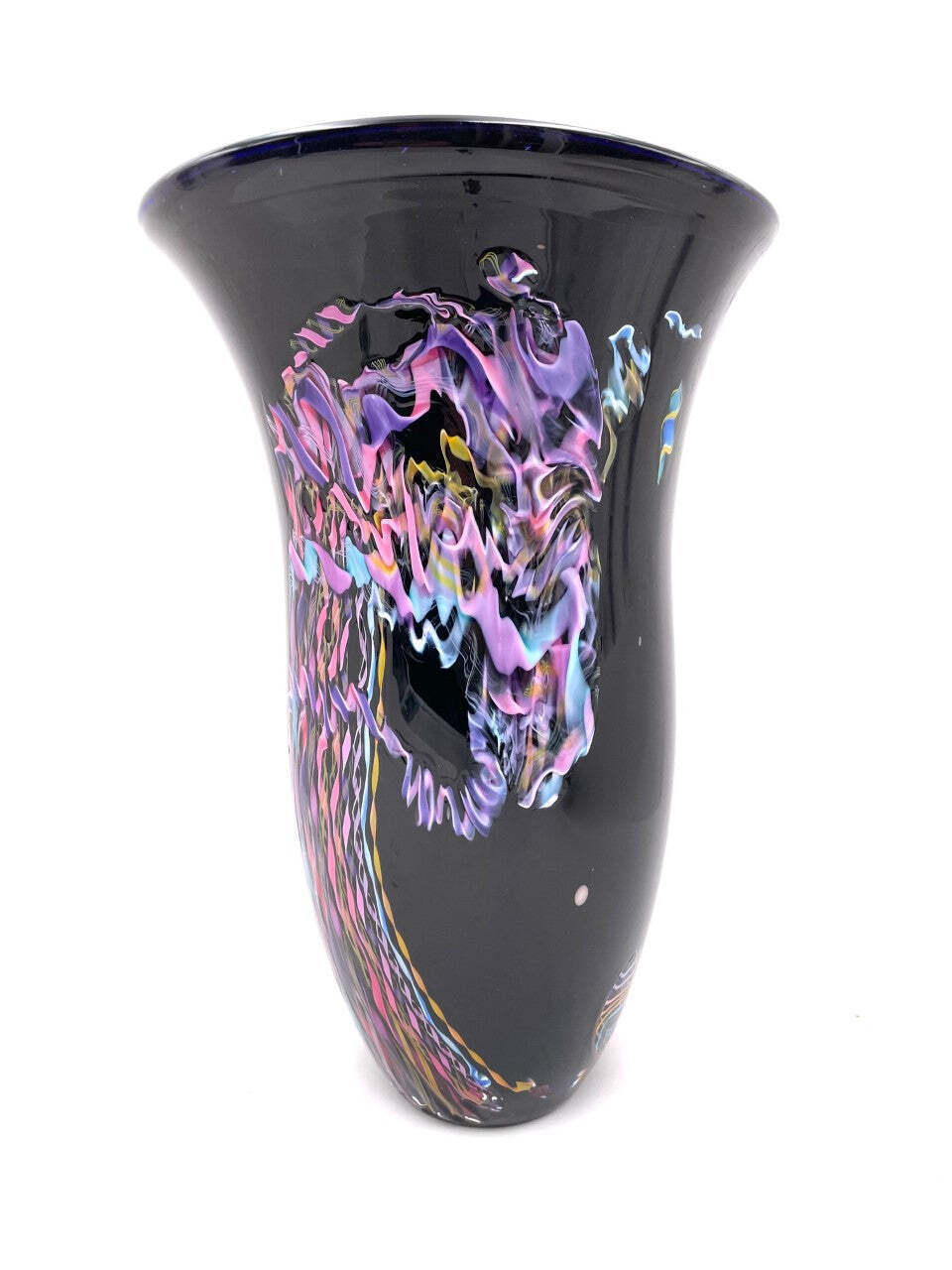 Dutch Schulze Rare Gallery Hand Blown Art Glass Vase Signed 3106 JB59