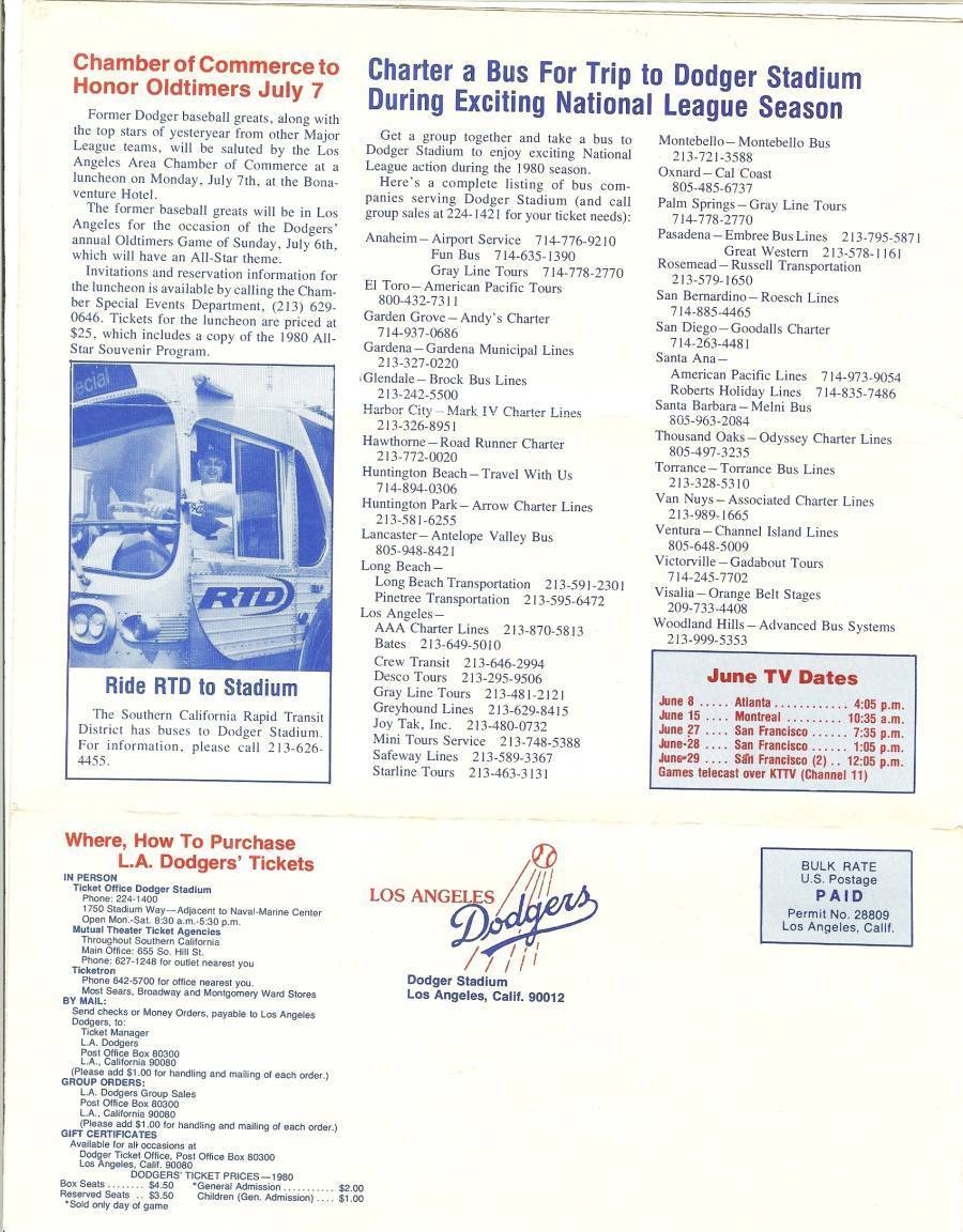 Dodger freebies schedule
