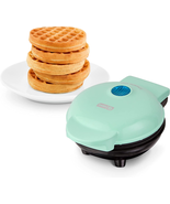 Mini Maker for Individual Waffles, Hash Browns, Keto Chaffles with Easy ... - $22.66