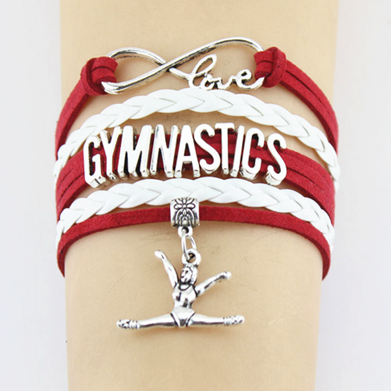 Custom color Gymnastics Sport Bracelets Gifts for girls women Gymnast ...