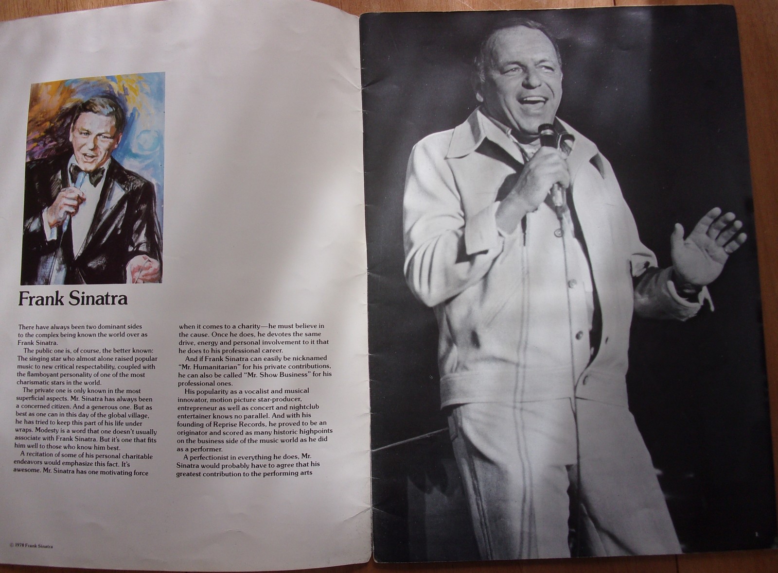 Frank Sinatra Concert Souvenir Program 1978 - Programs