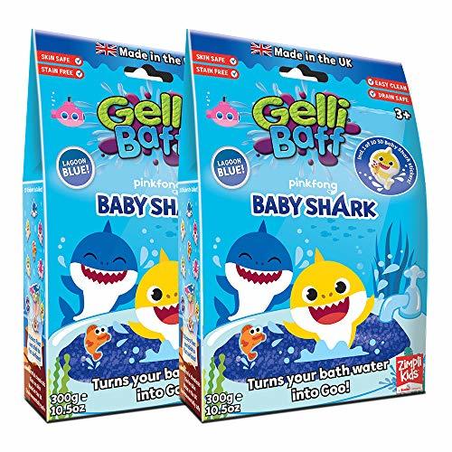 Zimpli Kids Vegan Friendly Children's Sensory & Bath Toy Baby Shark Gelli Baff P