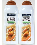 2 Spa Soap 20 Oz Deep Moisturizing Cocoa Butter With Vit E Nourish Condi... - $19.99