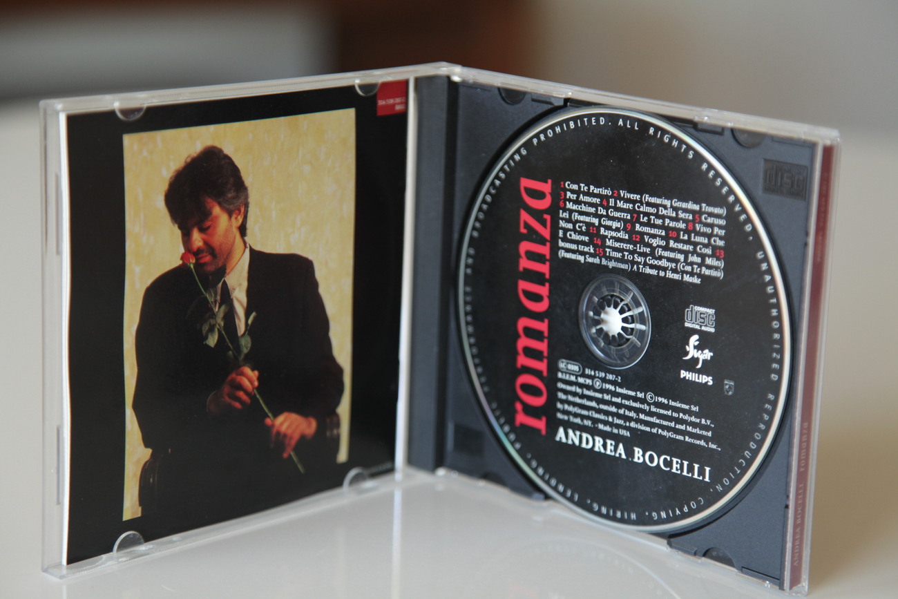 CD, ANDREA BOCELLI, ROMANZA Album, 1996 - CDs