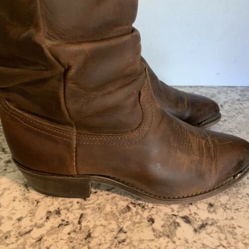 mens western slouch boots