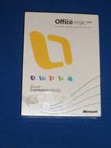 MS Office: MAC 2008 with Microsoft Expression Media for 3 Users Brand New - $139.00