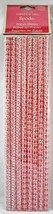 Spode Christmas Tree Design Paper Straws - 8 Red & White 7-3/4" Paper Straws - $5.46