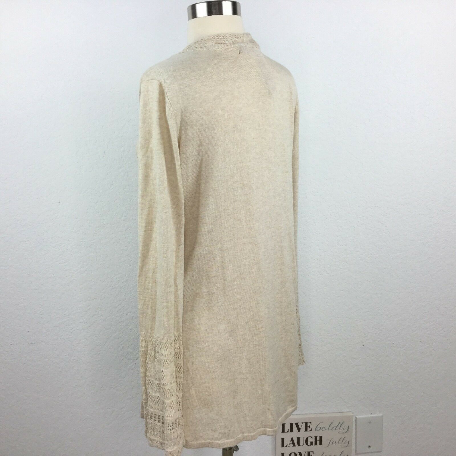 Belldini Cardigan Heather Oatmeal Color Women Size XL Sweaters