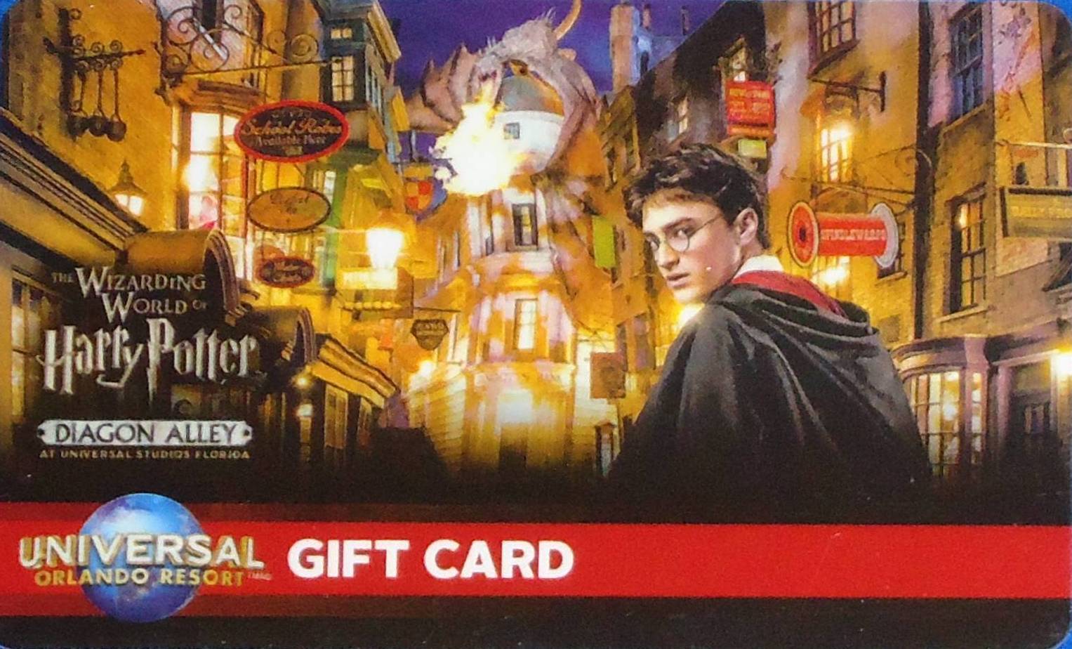 HARRY POTTER IN DIAGON ALLEY UNIVERSAL STUDIOS GIFT CARD SOUVENIR ***NO