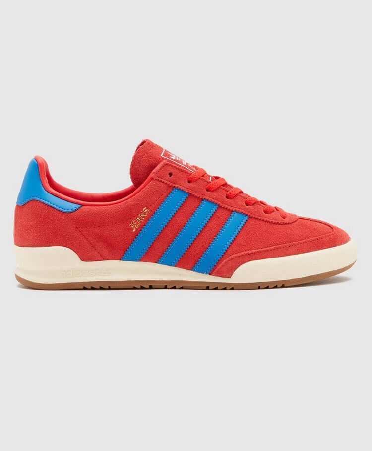Adidas Originals Jeans in Red and Blue Mens Suede Trainers