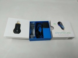 Google Chromecast H2G2-42 1st Generation HDMI Media Streamer Black Complete Box - $11.87