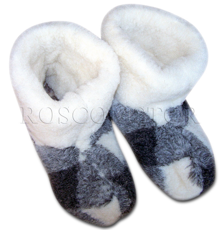 real sheep wool slippers