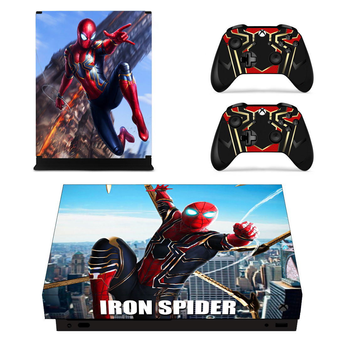 Iron Spider Man Avengers Marvel Skin Xbox One X Console