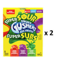 Fruit Gushers Super Sour Gushers Variety Pack (6 Pouches) (138 g.) - Pac... - $32.99