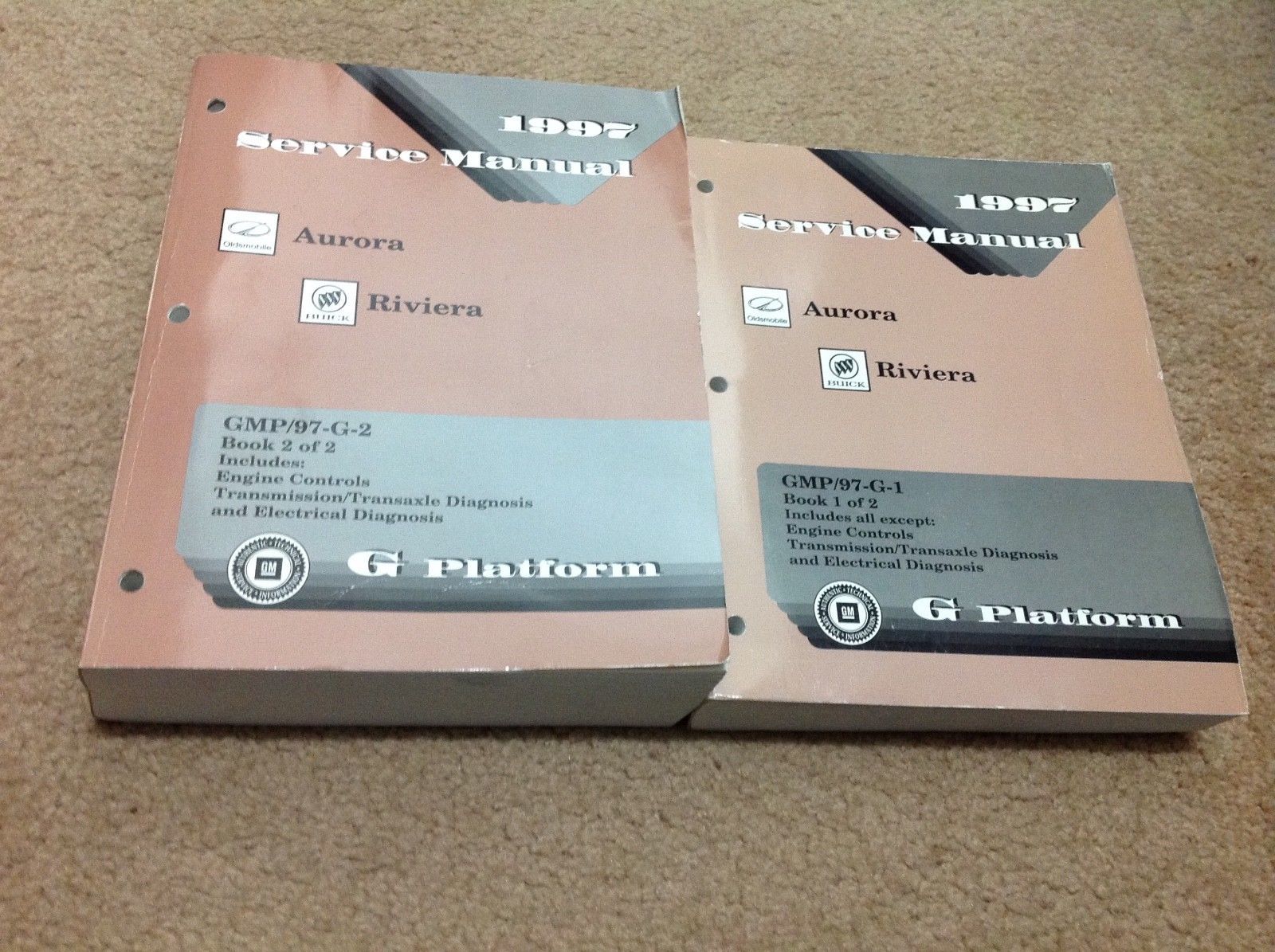 1997 Oldsmobile AURORA Buick RIVIERA Service Shop Workshop Repair Manual Set - $49.45