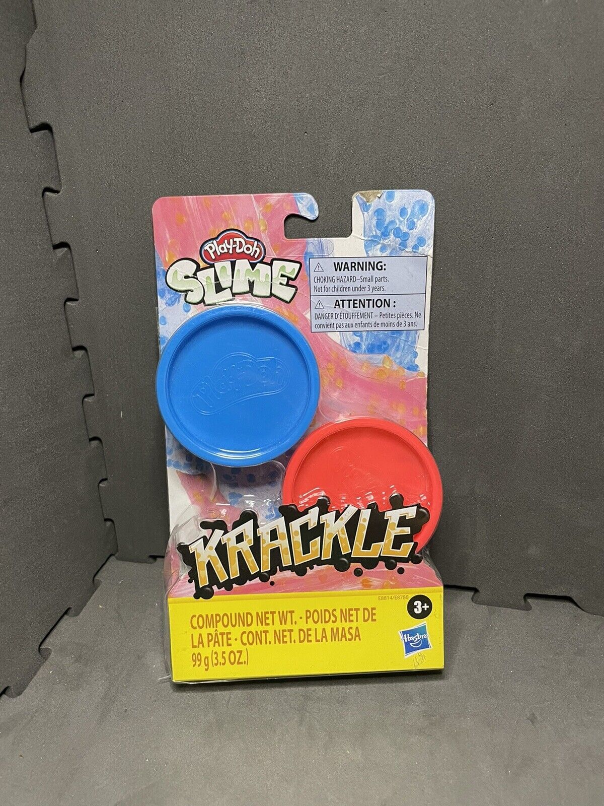 Play Doh Krackle Slime Blue And Red Original Sealed 3 5oz 99g New Play