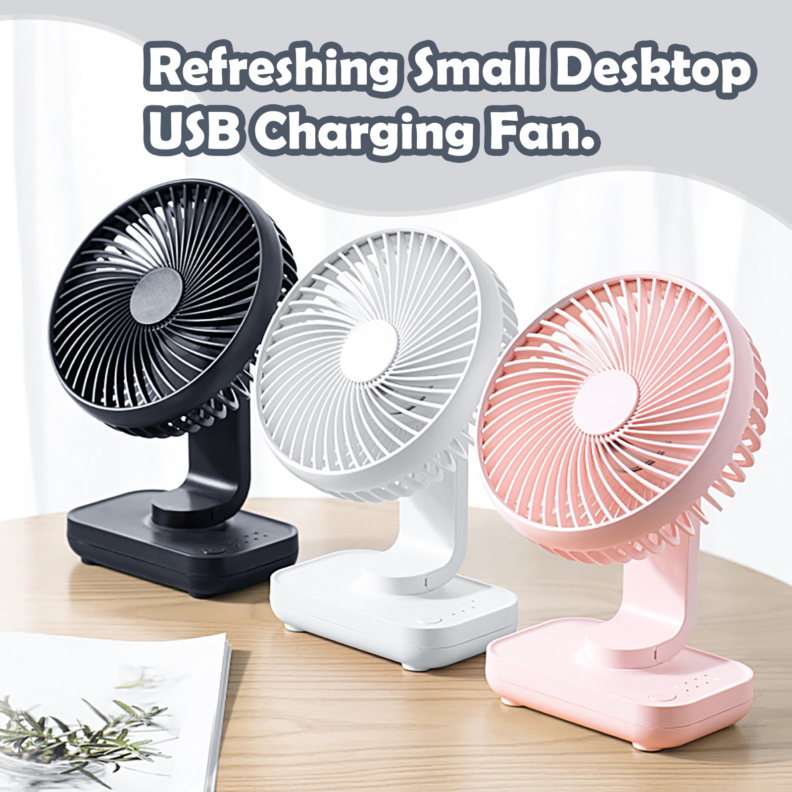 Desktop Fan Digital Display Shaking Head USB and similar items
