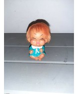 CUTE Moody Cuties Vintage Rubber Doll 1960s Hong Kong 3.5” Sticking Tong... - $30.00