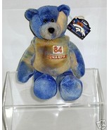 MWT SHANNON SHARPE #84 DENVER BRONCOS PRO 9&quot; Teddy Bear in Acrylic Displ... - $17.82