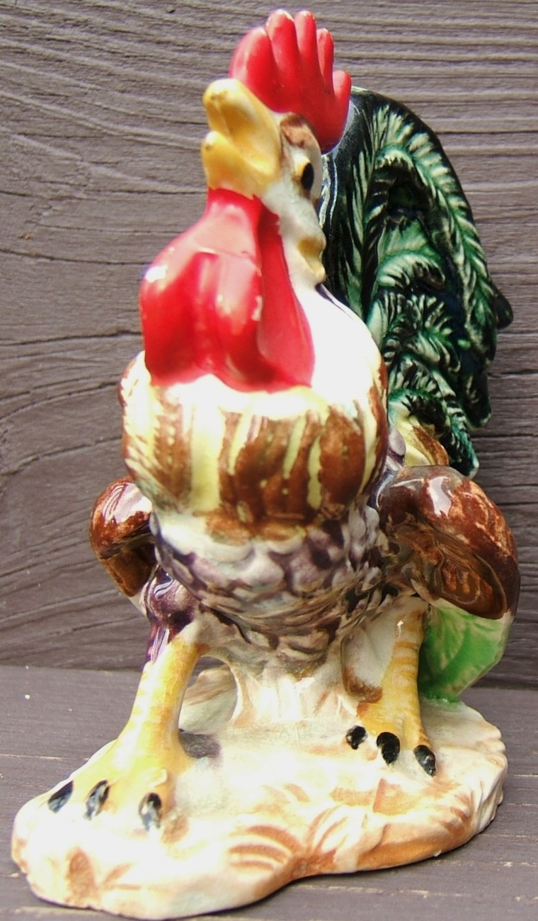 lefton rooster figurine