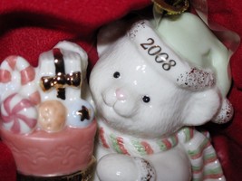 NIB Lenox 2008 Annual Teddy&#39;s Special Stocking  Christmas Ornament Bear ... - $35.53