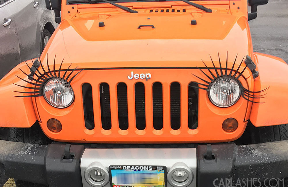- Car Headlight Eyelashes Classic Black Carlashes for Mini Cooper 2007-present