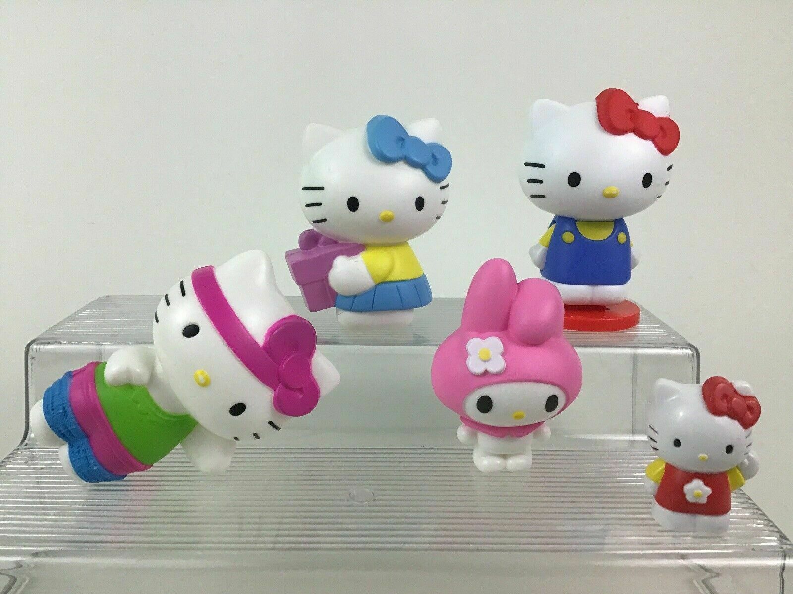 Hello Kitty My Melody 7pc Lot Toy Figures Houses Sanrio McDonalds