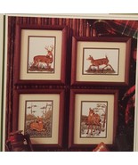 Graceful Deer Fawn Cross Stitch Leaflet Book Color Charts 1992 Nature Wi... - $10.99