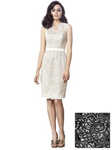 Dessy 2912 Cocktail / Special Occasion Dress..**Black / Frost**..Size 18... - $61.75
