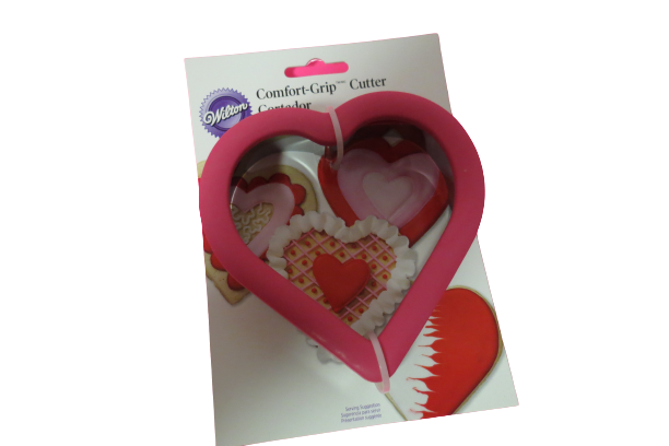 Primary image for Wilton Heart Shaped Cookie Cutter Comfort Grip Valentines Day 4"L x 4.5"W New