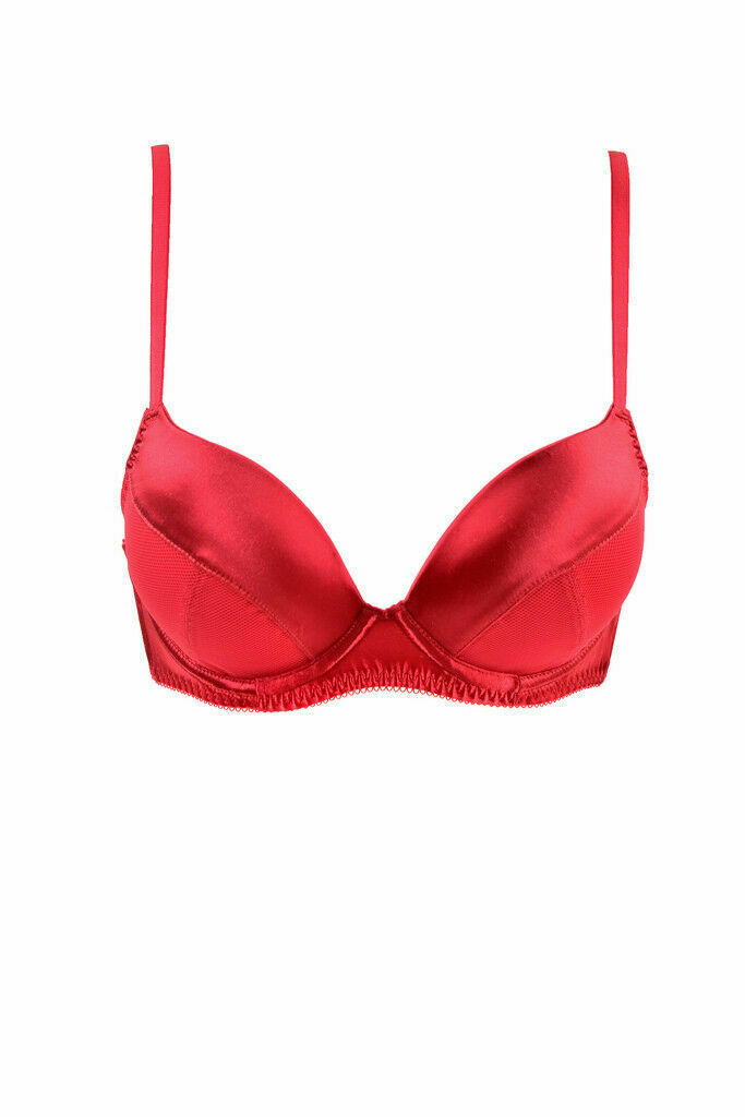 L'Agent by Agent Provocateur Women's Silky Soft Bra Red Size S RRP £ 70 BCF86