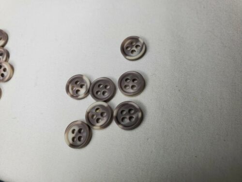 Vintage tortoise shell Buttons 8mm Tiny Little Buttons Toy Blouse Collar Crafts
