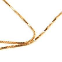 18K YELLOW GOLD CHAIN NECKLACE .5 mm MINI VENETIAN ADJUSTABLE 15-18 INCHES HEART image 4