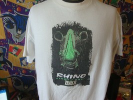 Vintage 90s Zebco Rhino Fishing Glow Tip Rods  T Shirt XL  - $34.64