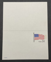 Dual 1987 U.S. Sc# UX117 Stars &amp; Stripes Flag 14¢ Postal Card MNH Postcard - $2.49
