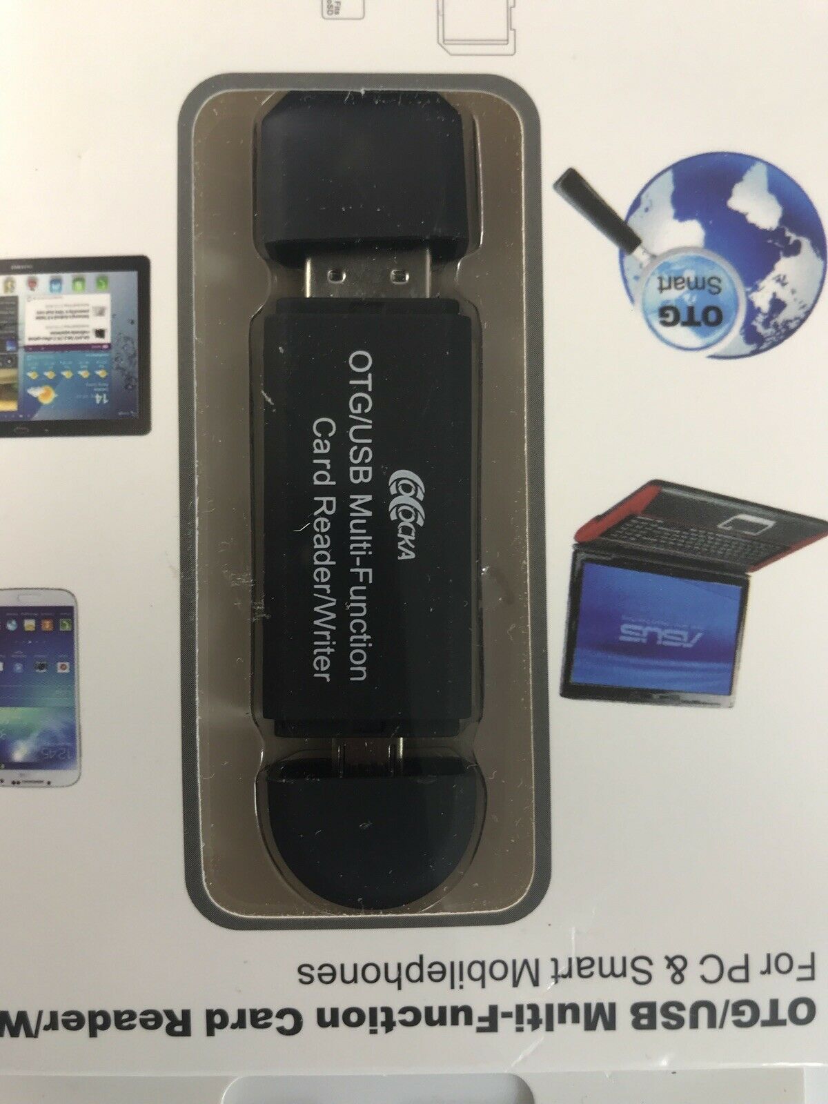 OTG/USB MultiFunction Card Reader/Writer for PCs Mobile Smartphone