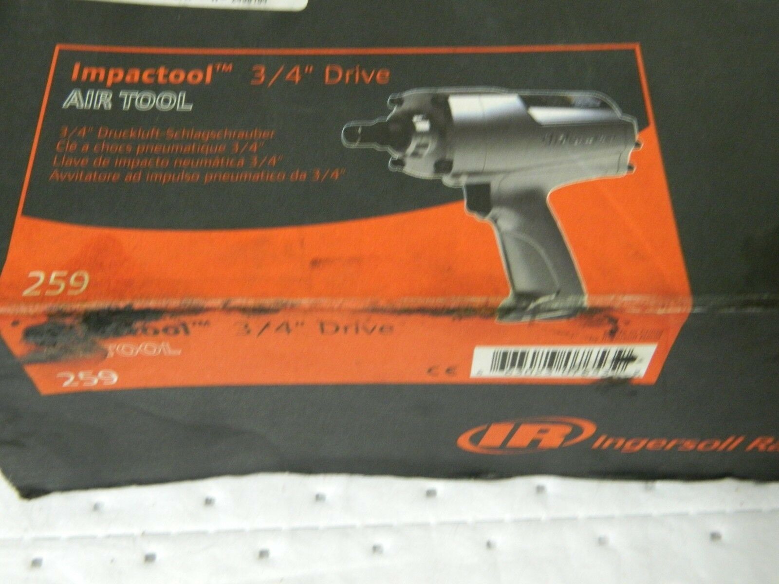IngersollRand Torque Impact Wrench 3/4" Drive 6,000 RPM 259 PARTS
