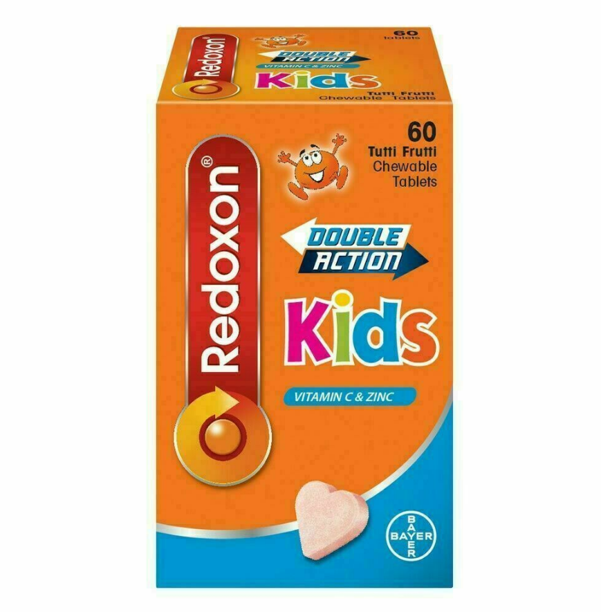 3 X 60's Redoxon Double Action Kids Vitamin C & Zinc 100% Original DHL EXPRESS