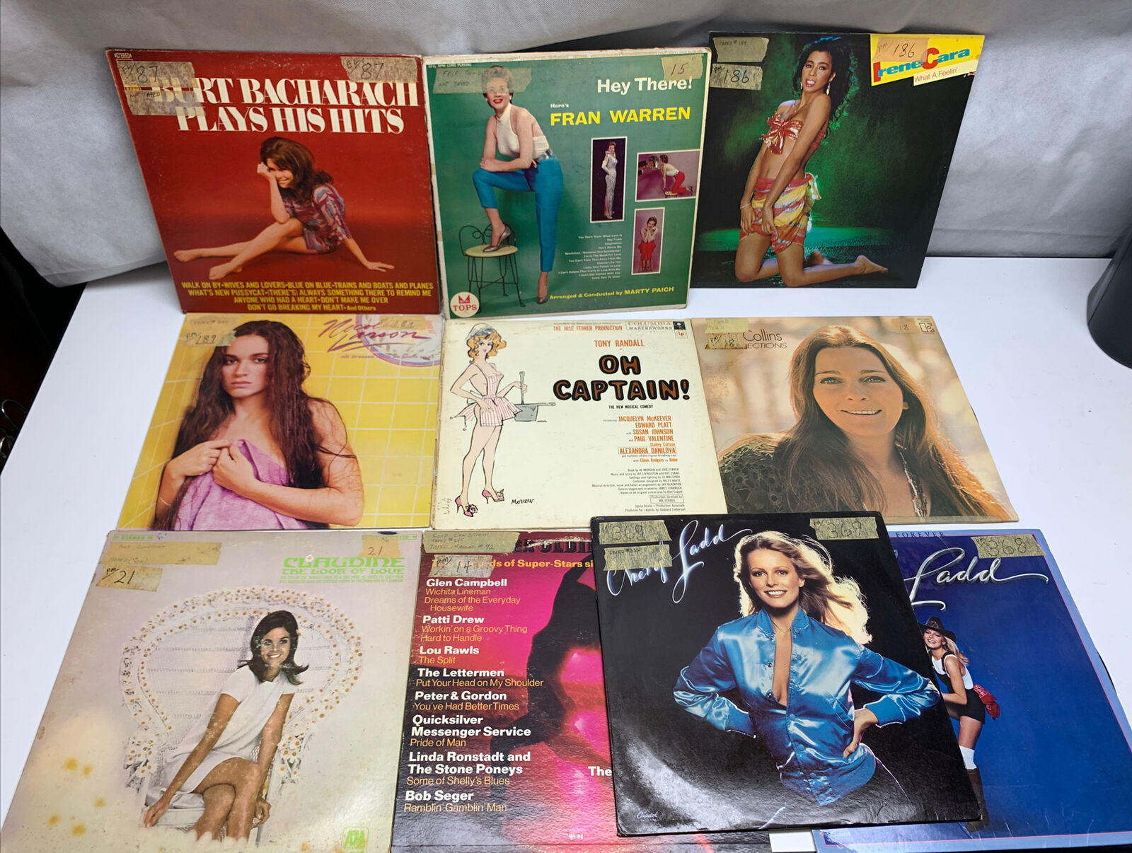 10 Vinyl Records Cheesecake Album Covers Cheryl Ladd Burt Bacharach KG ...