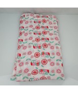 Plum Baby Cotton Muslin Swaddle Wrap Blanket Owl Flower Pink Teal White - $29.69