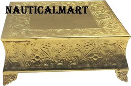 NauticalMart Beautiful Wedding Cake Stand Set of 22, 18", 14" & 6" Gold Finish  image 6