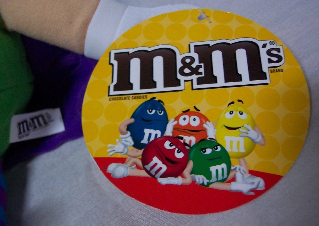 M&M's GREEN M&M CHARACTER DRESSED AS HALLOWEEN WITCH Plush STUFFED