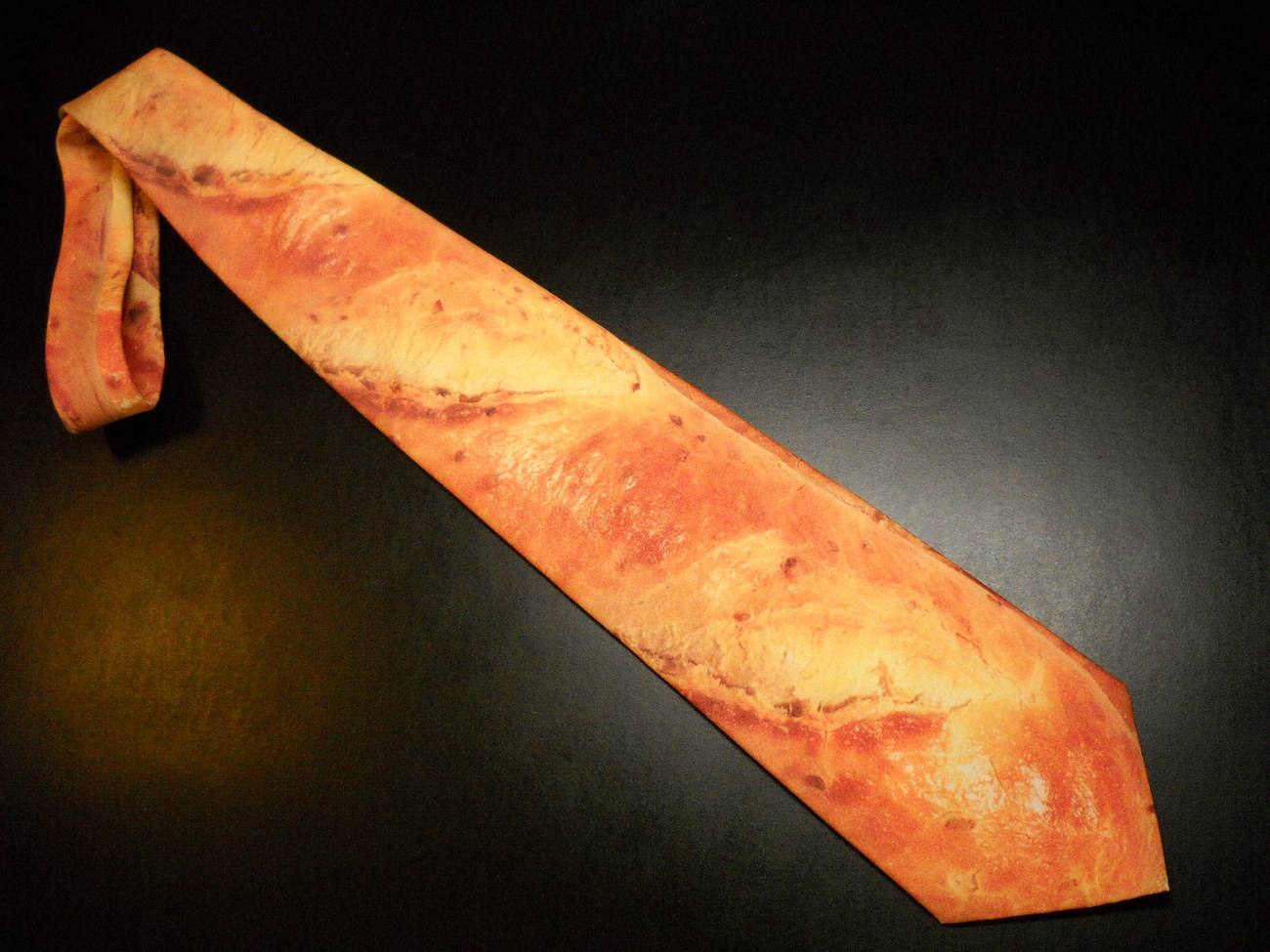 Primary image for Ralph Marlin Neck Tie Panne Provincio One Long Fresh Baked Crusty Baguette Look