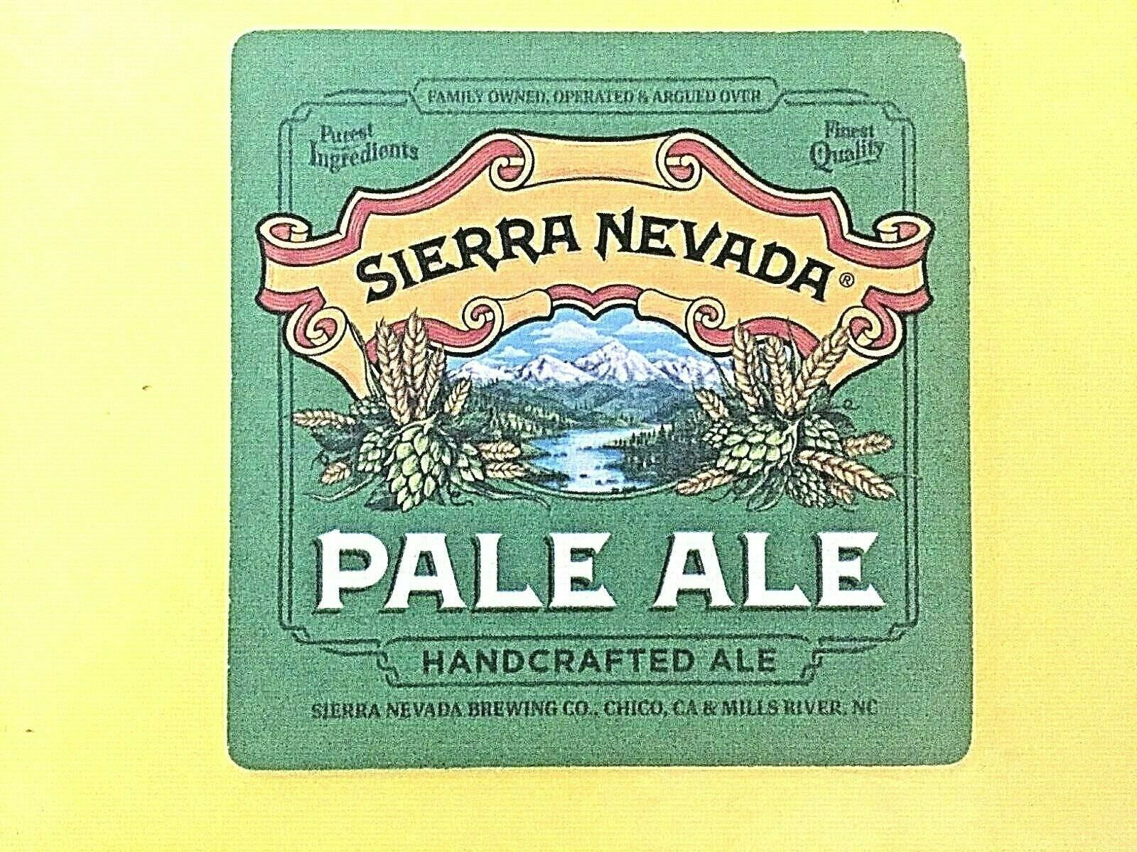 Set of Four Bar Pub Beer Coasters Sierra Nevada Brewing Company 