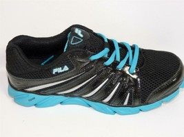 Fila Swyft Cool Max Mujer Zapatillas para Correr en Negro/Azul Talla 7W