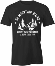 Mountain Biking Worst Case Bear T Shirt Tee Short-Sleeved Cotton Clothing S1BSA67 - $15.99+