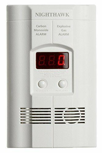 Nighthawk Plug-In Carbon Monoxide & Explosive Gas Alarm with Battery Backup Safe