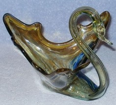 Italian Mid Century Vintage Murano Art Glass Swan 3 - $24.95