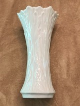 Lenox Porcelain Vase 6.5&quot; Classic Ivory Embossed Woodland Leaf Design US... - $19.99