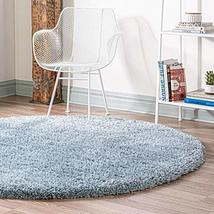 Rugs.com Infinity Collection Solid Shag Area Rug  6 Ft Round Slate Blue Shag Ru - $129.00